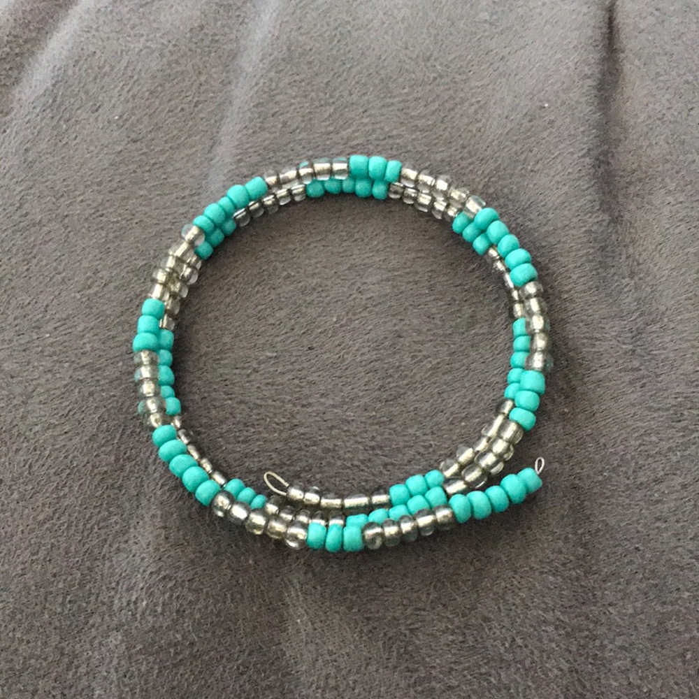 Turquoise Beaded Wrap Bracelet